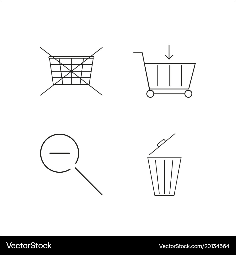 Web einfache lineare Icon setsimple Umriss Icons vektorbild