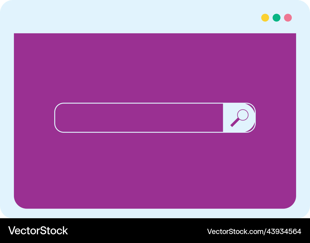 Web page browser Vector Image