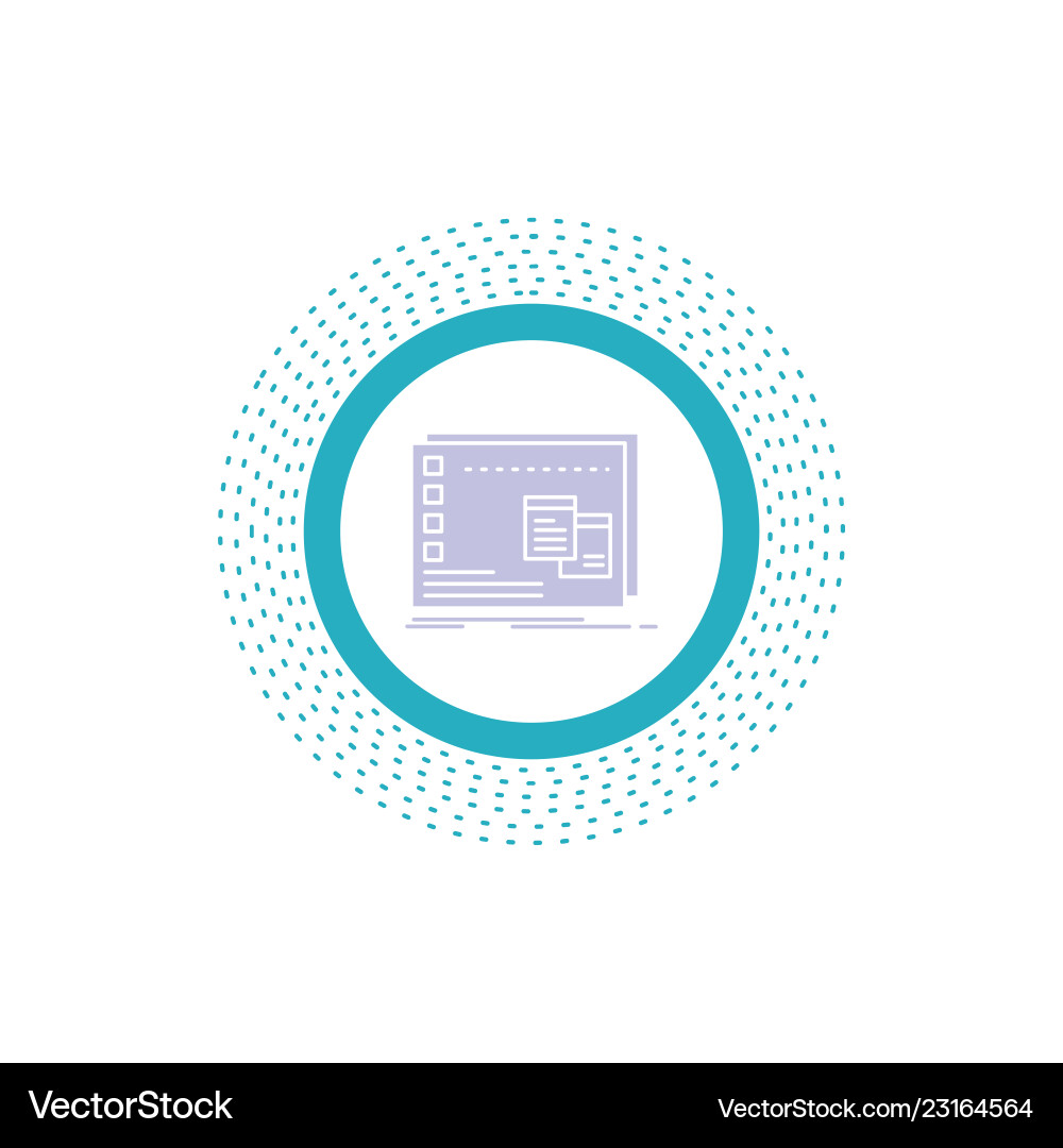 Window mac operational os program glyph icon Window mac operational os program glyph icon Vector Image