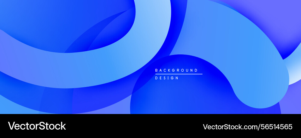 Abstract blue layers create flowing shapes Abstract blue layers create flowing shapes vector image