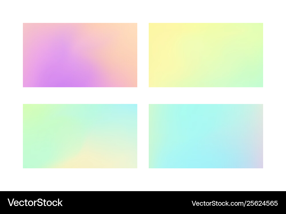 Abstract colored blurred gradient mesh background vector image