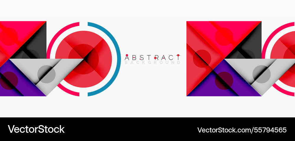 Abstract geometric composition with intersecting Abstract geometric composition with intersecting Vector Image