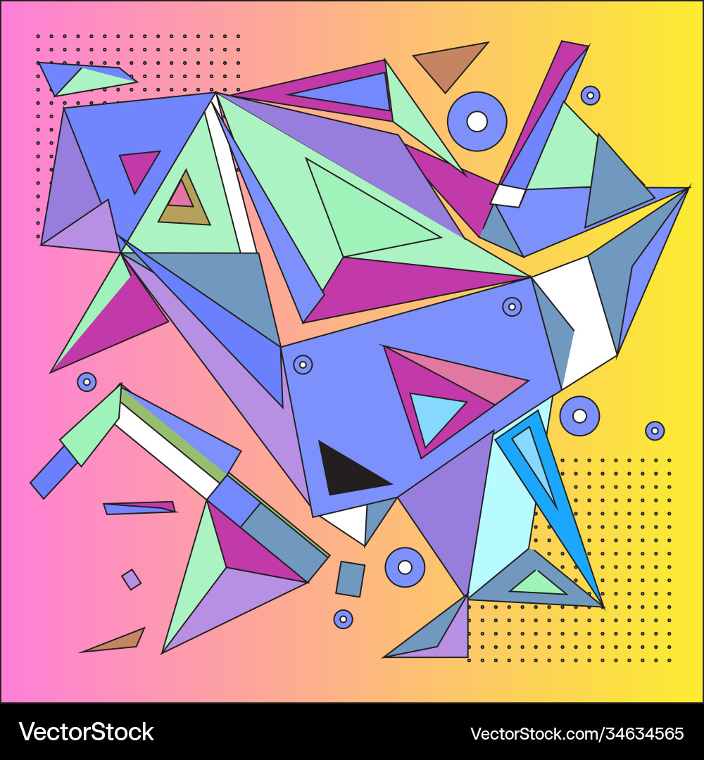 Abstract modern triangles background pattern Abstract modern triangles background pattern Vector Image