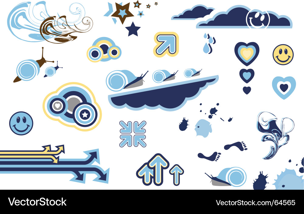 Design elements vector image
