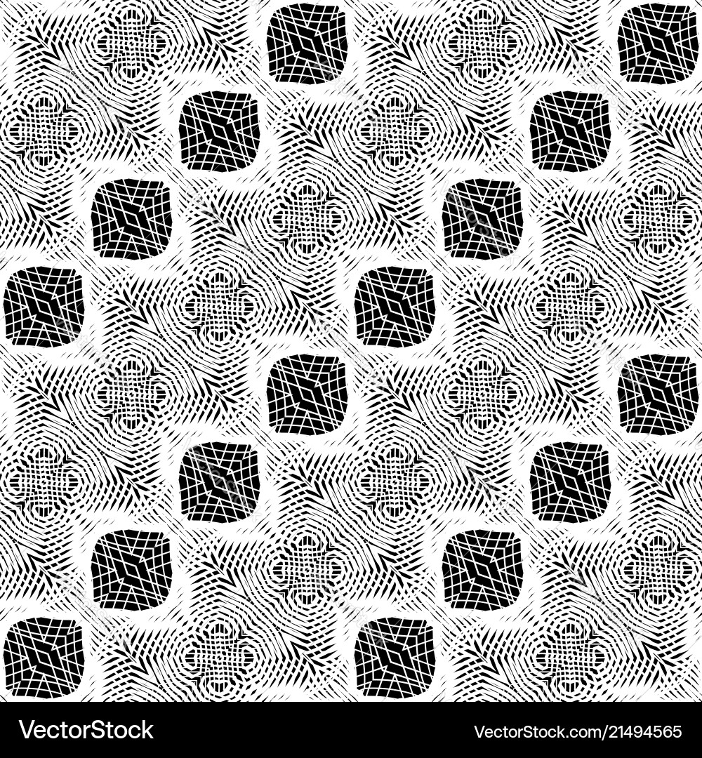Design seamless monochrome grid pattern Design seamless monochrome grid pattern vector image