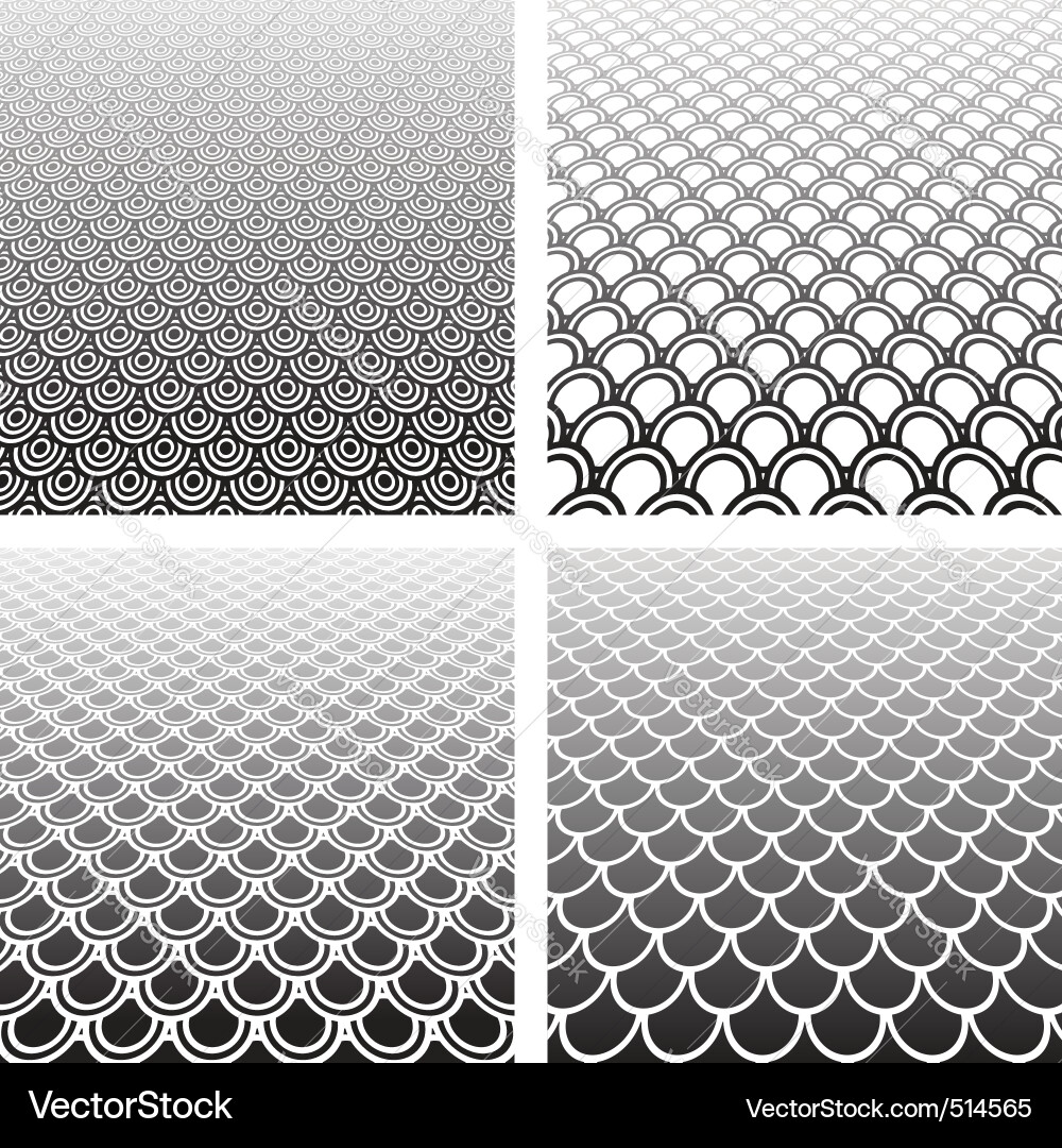 Geometric Circle Pattern Set vector image