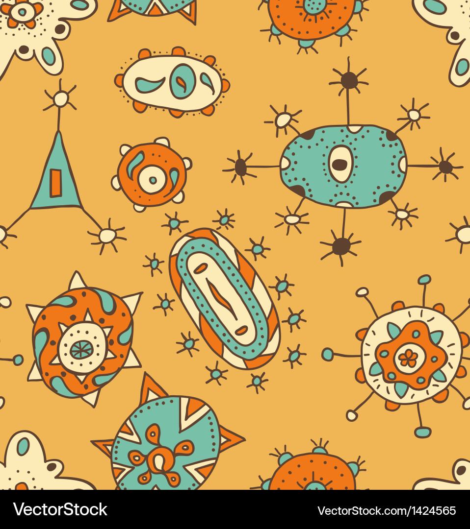 Hand draw abstract seamless pattern Vector Image