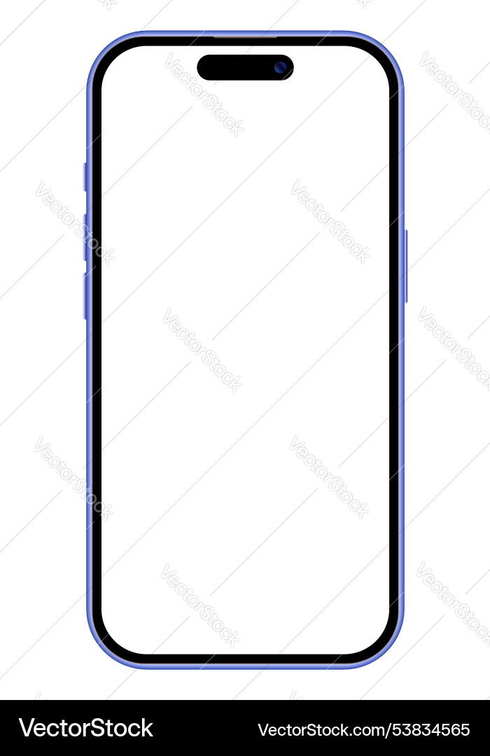 Modern realistic mobile phone device mockup design Vector Image