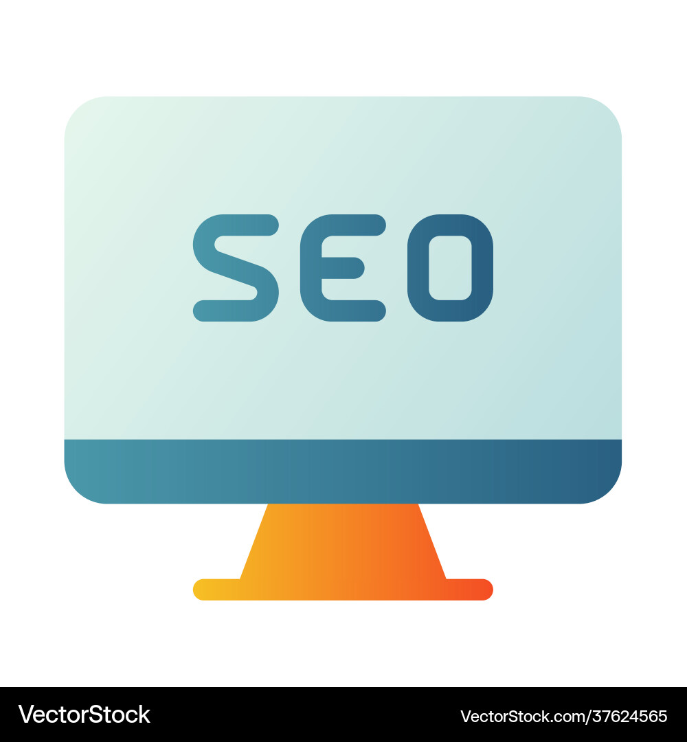 Seo internet web computer single isolated icon Seo internet web computer single isolated icon vector image