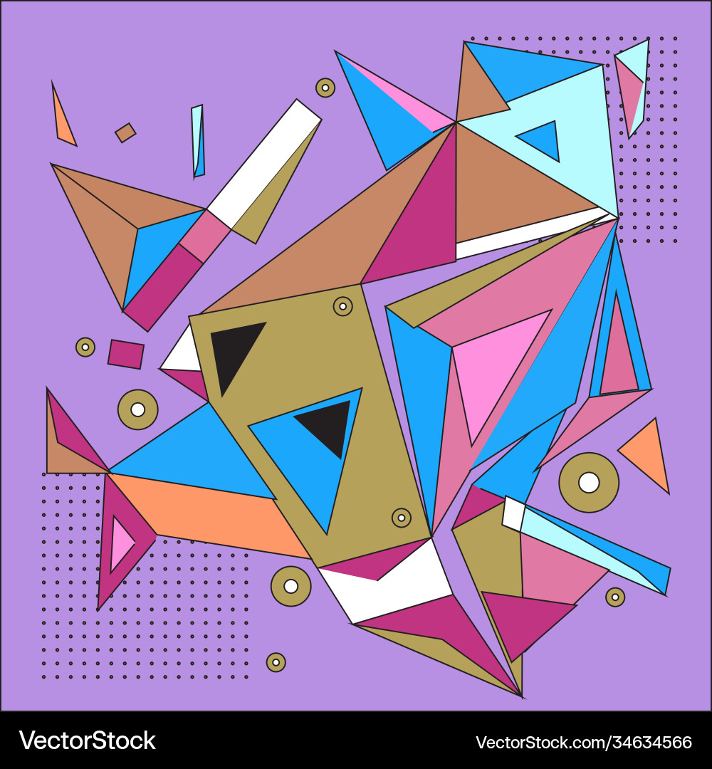 Abstract modern triangles background pattern Abstract modern triangles background pattern Vector Image