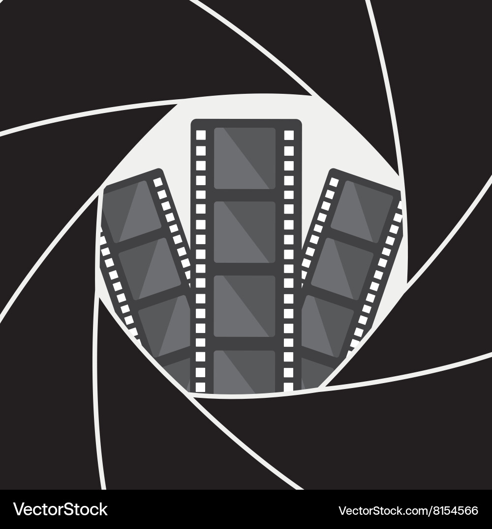 Camera shutter background Vector Image