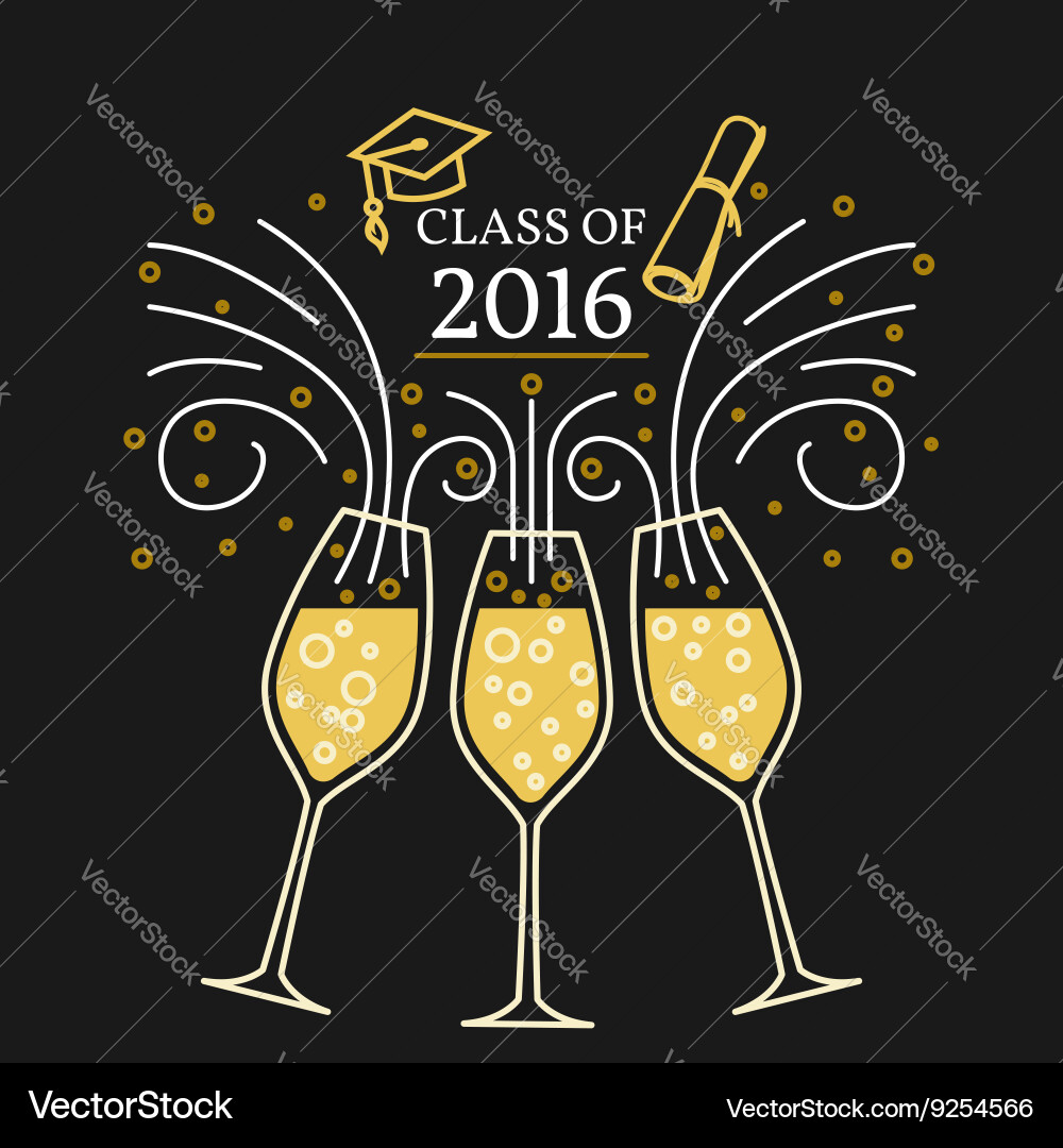 Class off greeting card for web design Vector Image