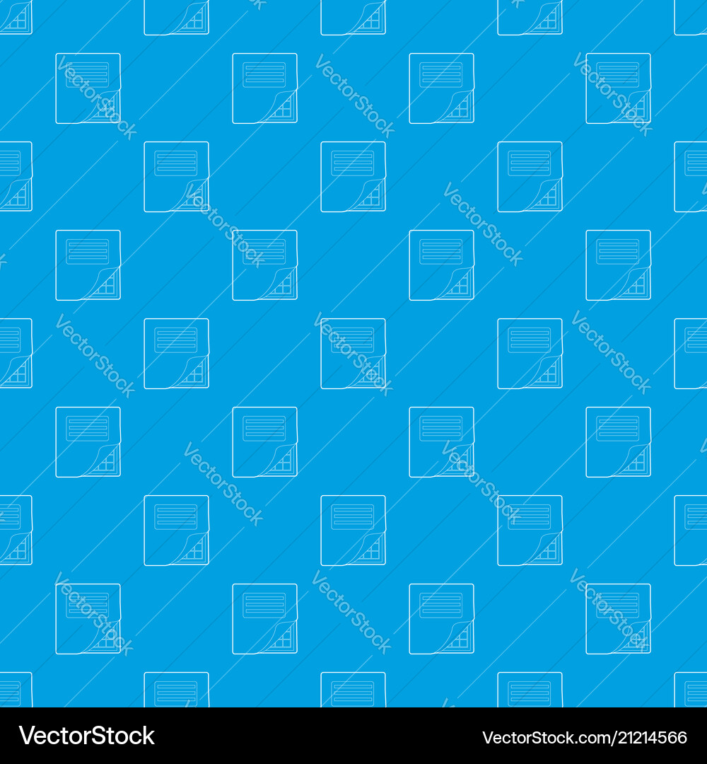 Folder with table excel pattern seamless Vector Image