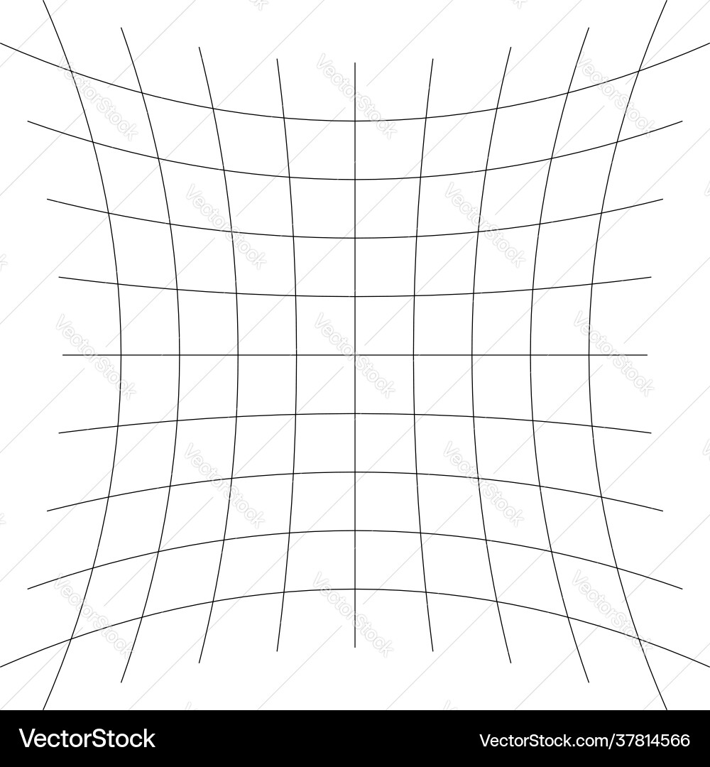Grid mesh lattice grating with distort deform Vector Image