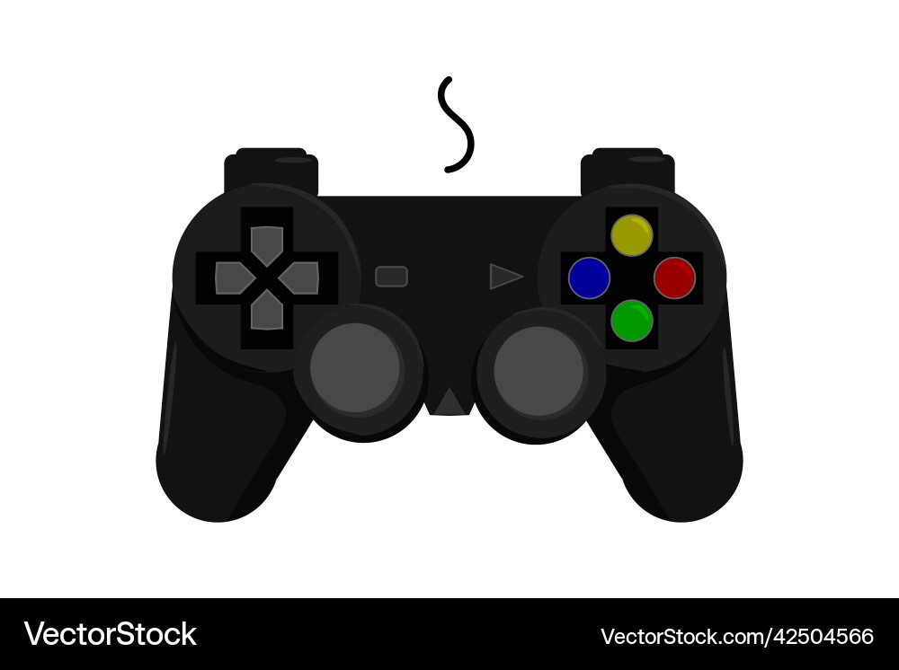 Joystick game controller gamepad video stick Joystick game controller gamepad video stick vector image