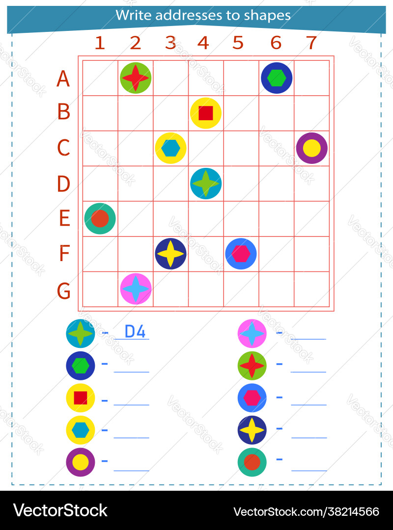 Logic game for children Logic game for children vector image
