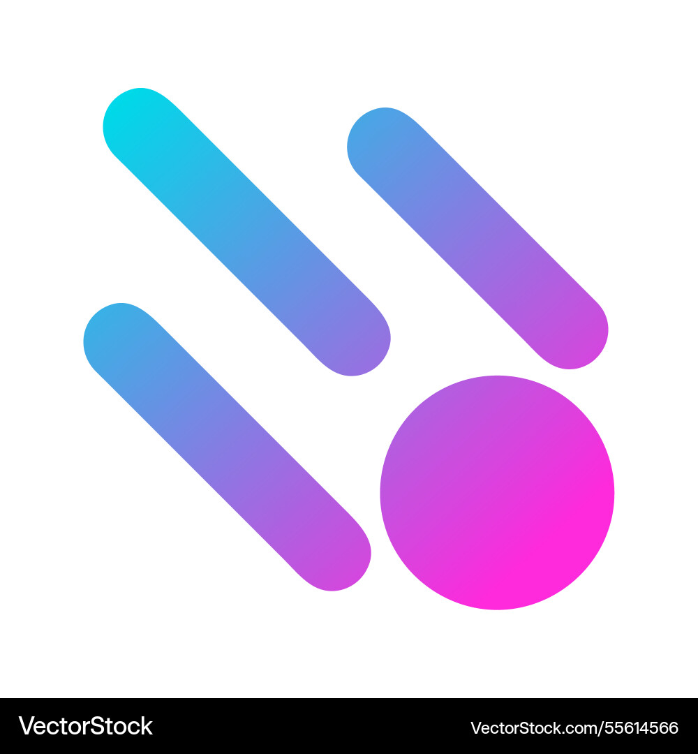 Modern gradient logo design with abstract shapes vector image