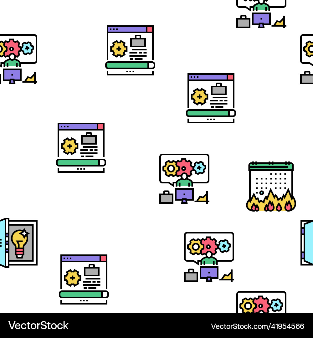 Solution business problem task seamless Solution business problem task seamless Vector Image