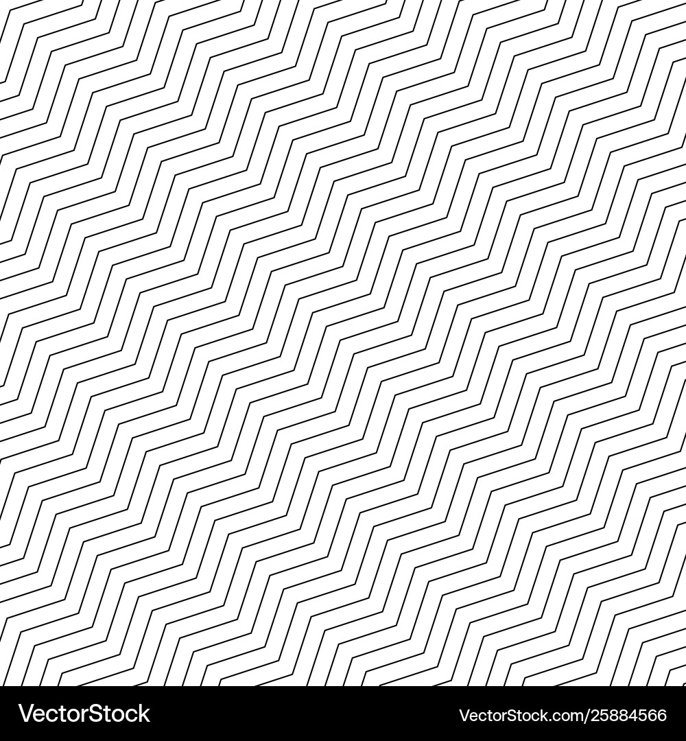 Zigzag geometric seamless pattern simple black Zigzag geometric seamless pattern simple black vector image