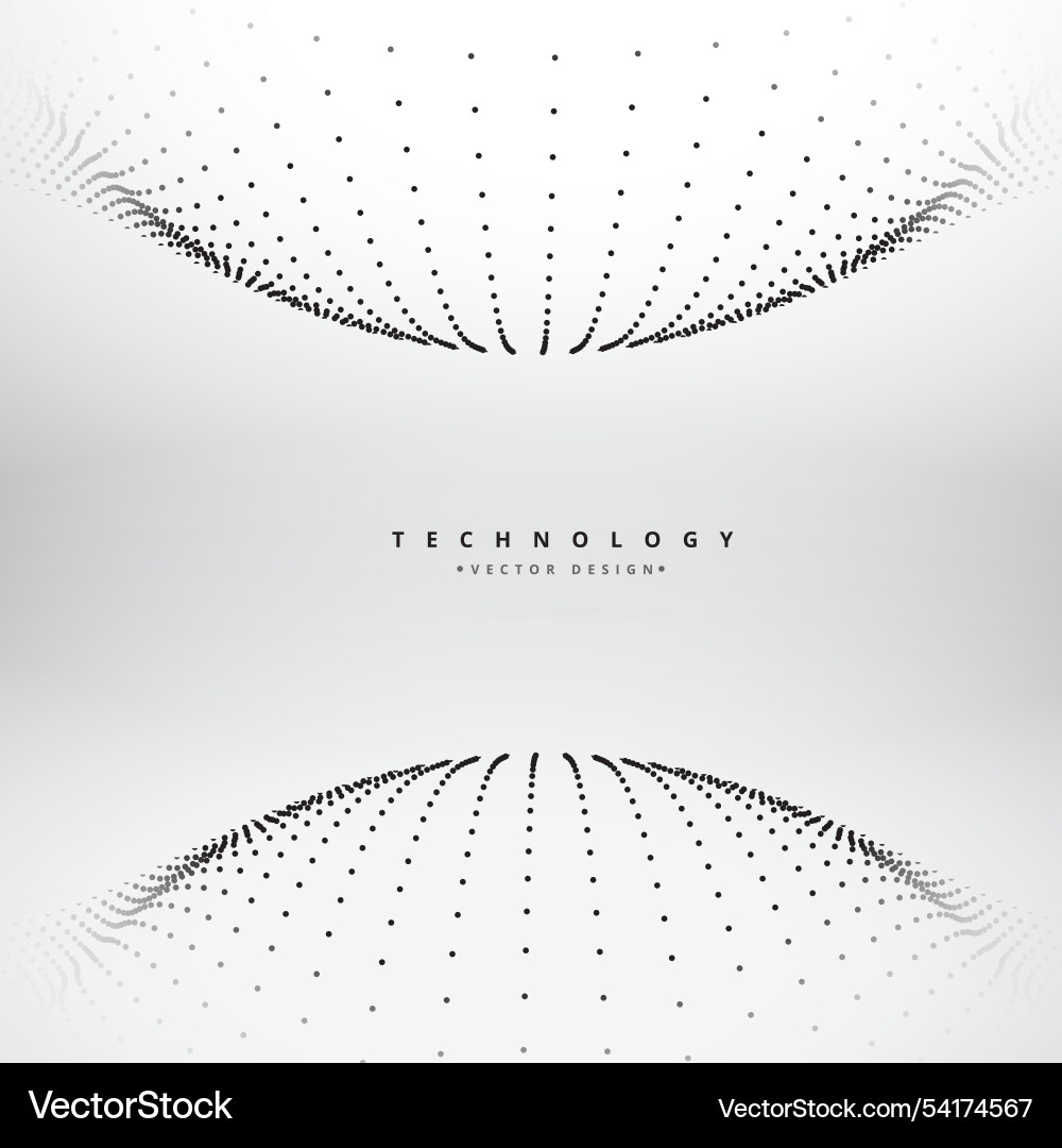Abstract sphere mesh background vector image