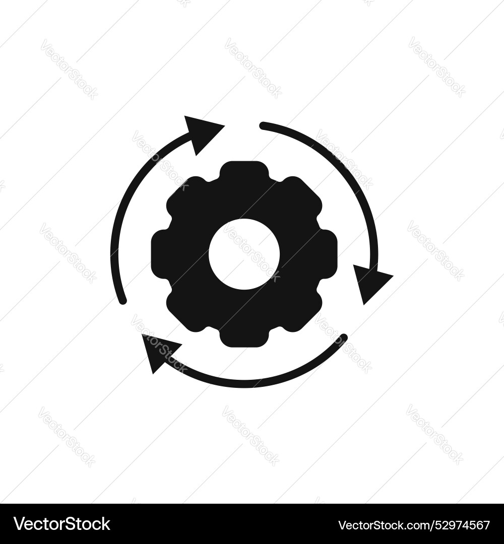 Agile process icon symbol on white background Agile process icon symbol on white background vector image