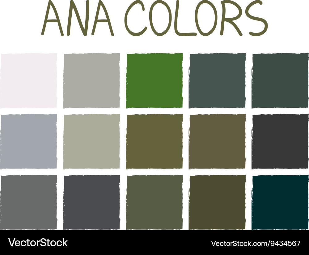 Ana no 2 color tone without name vector image
