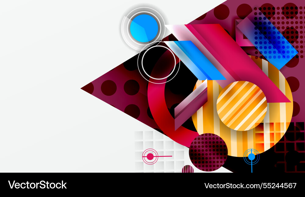 Complex geometric background with circles Complex geometric background with circles Vector Image