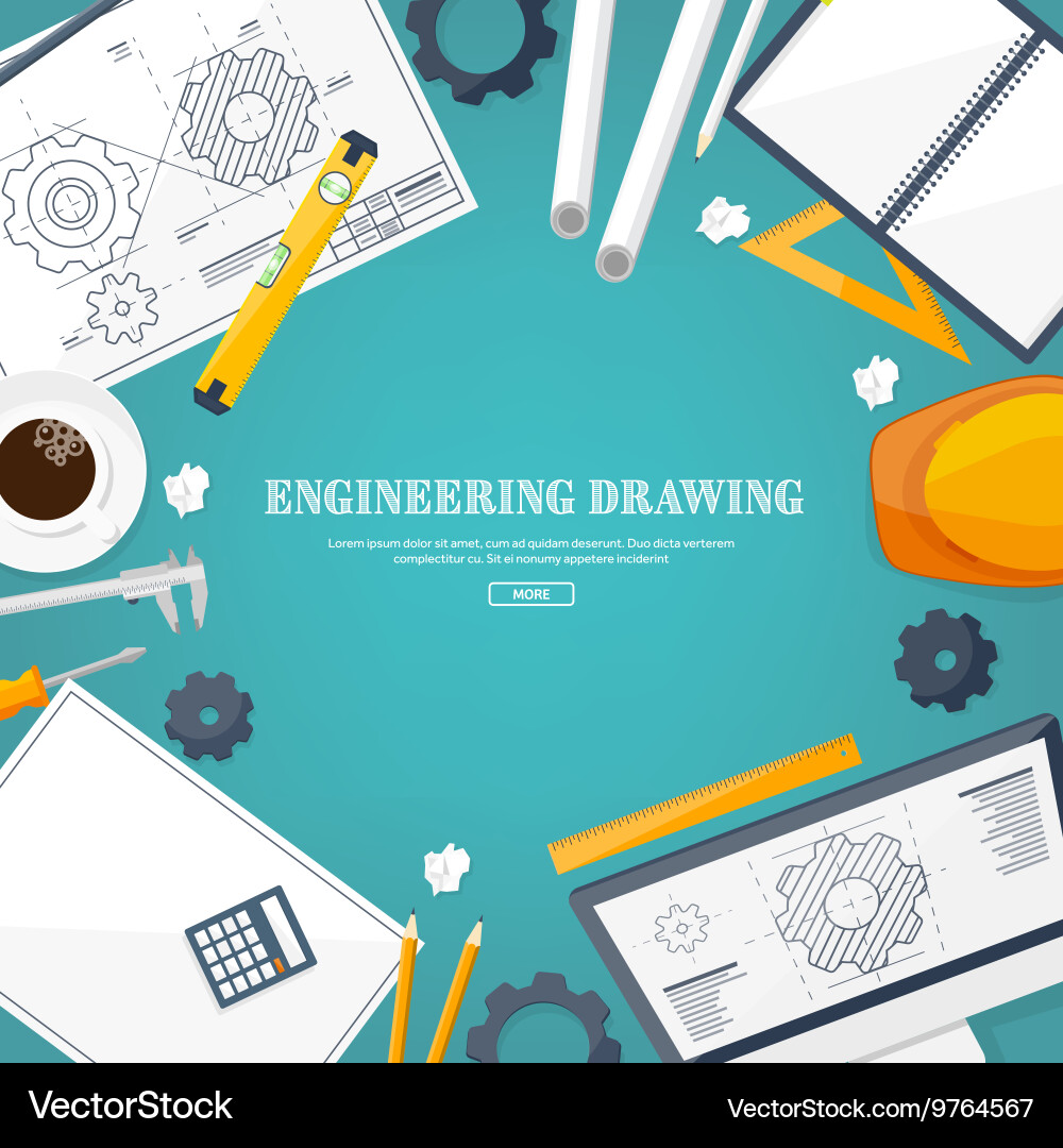 Engineering and architecture vector image