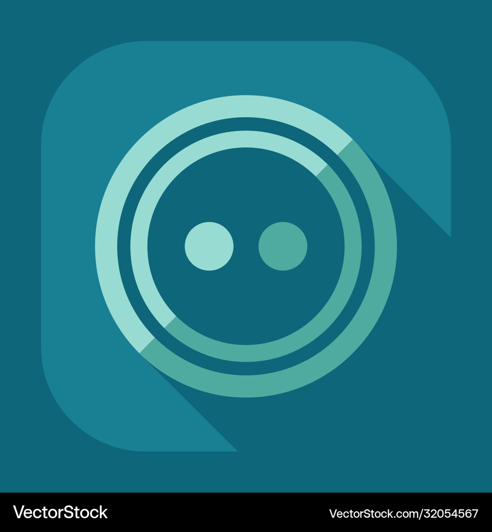 Flat modern design with shadow icon buttons vector image
