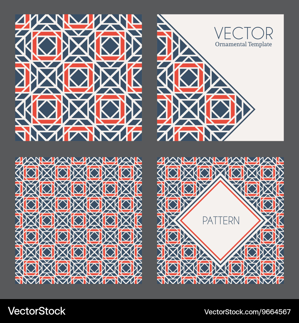 Geometric patterns Vector Image
