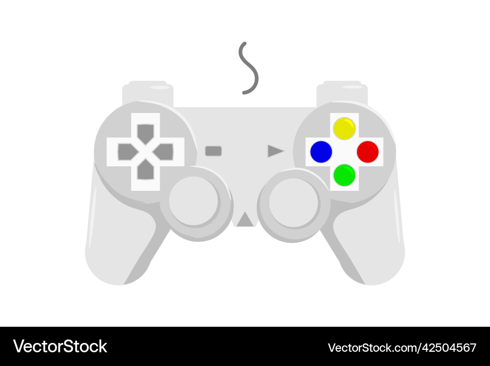 Joystick game controller gamepad video stick Joystick game controller gamepad video stick vector image