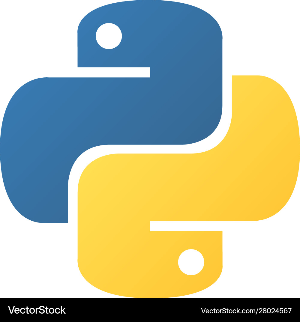 Python Logo - Snakes Emblem Royalty Free Vector Image