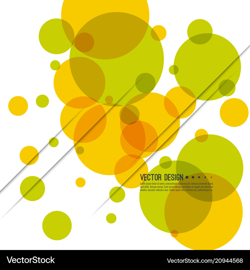 Abstract Colored Background with Circles vector image