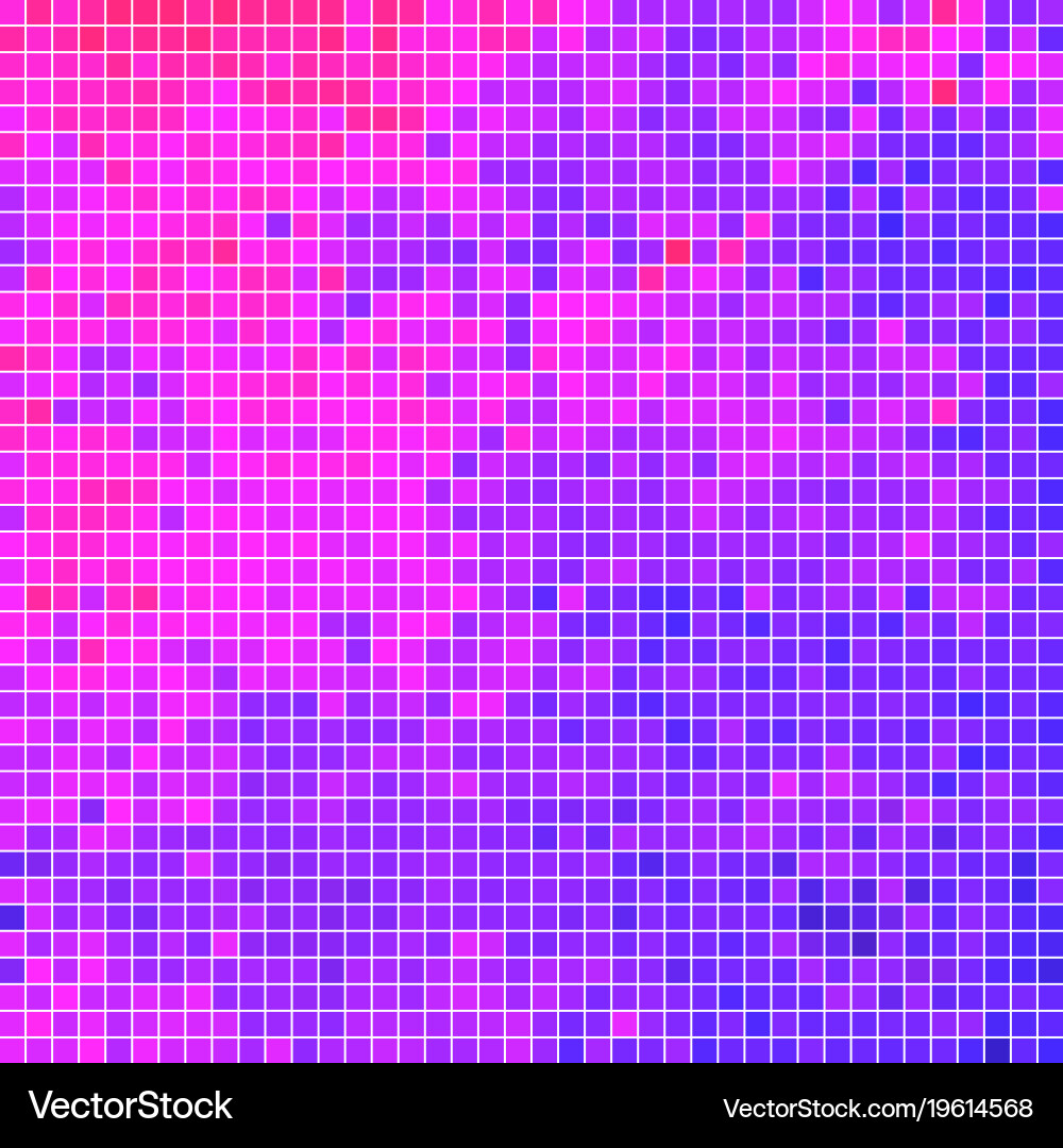 Abstract square pixel mosaic background Vector Image
