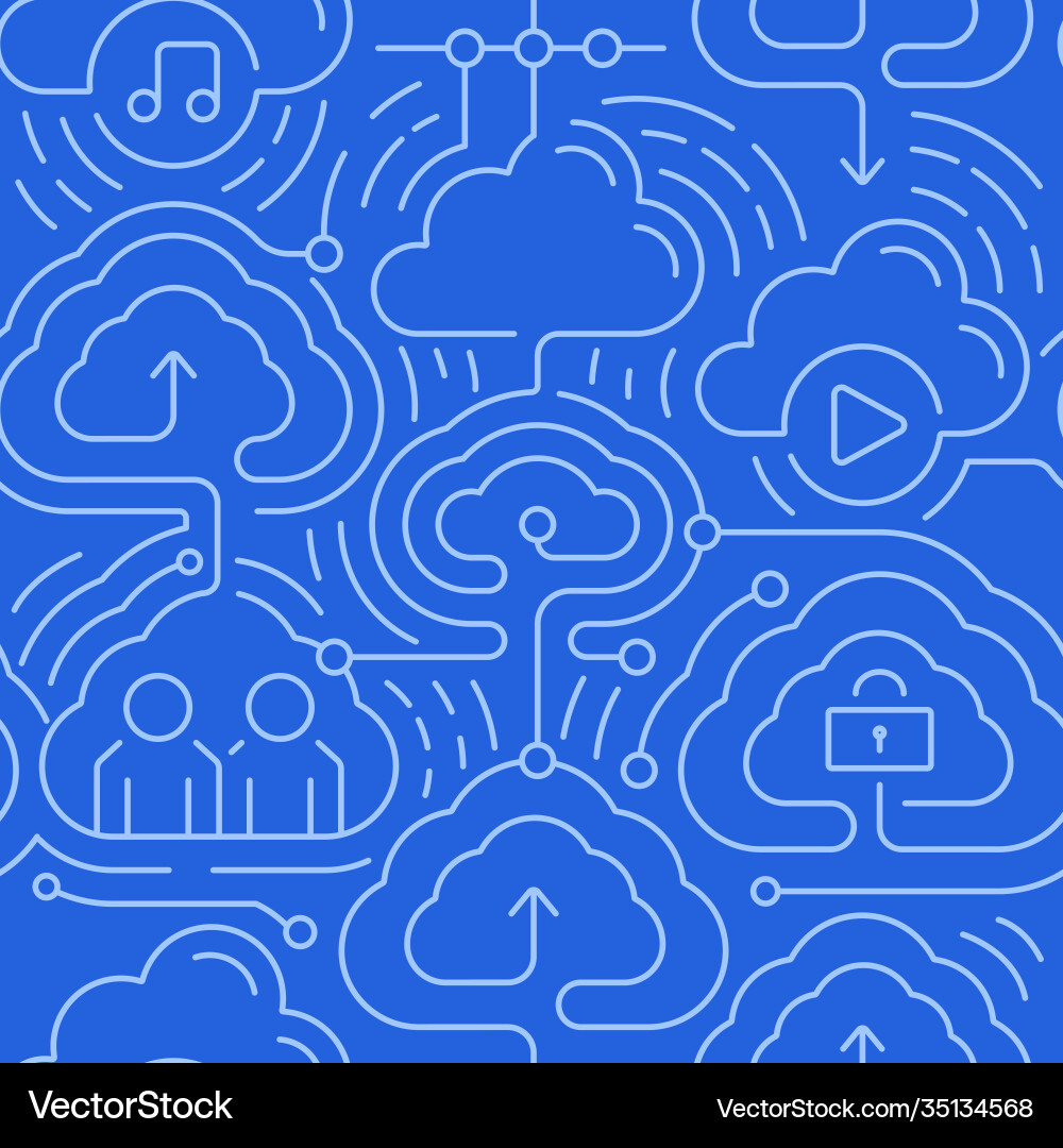 Cloud Computing Background vector image