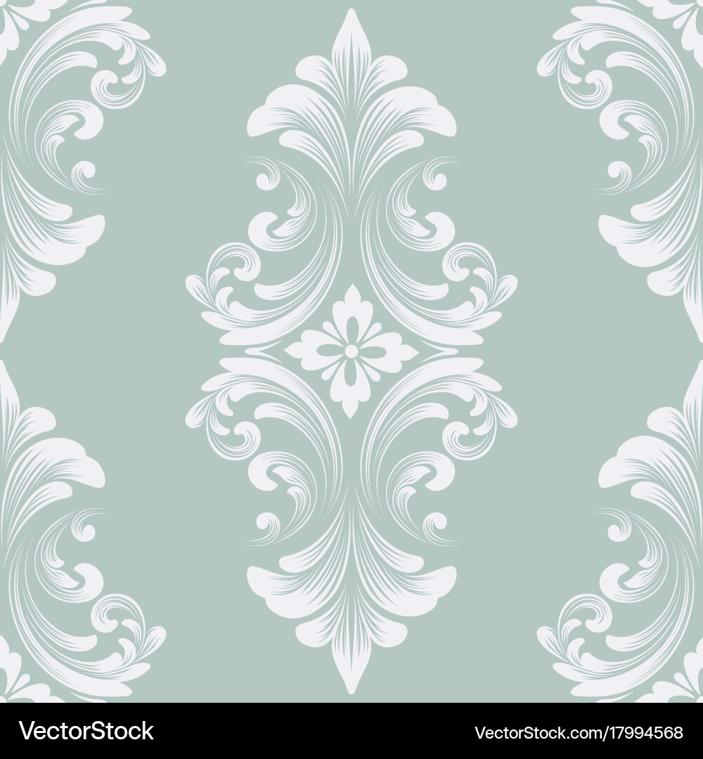 Damask seamless pattern element classical vector image