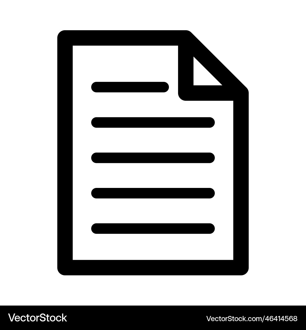 Memo icon or document file data Memo icon or document file data vector image