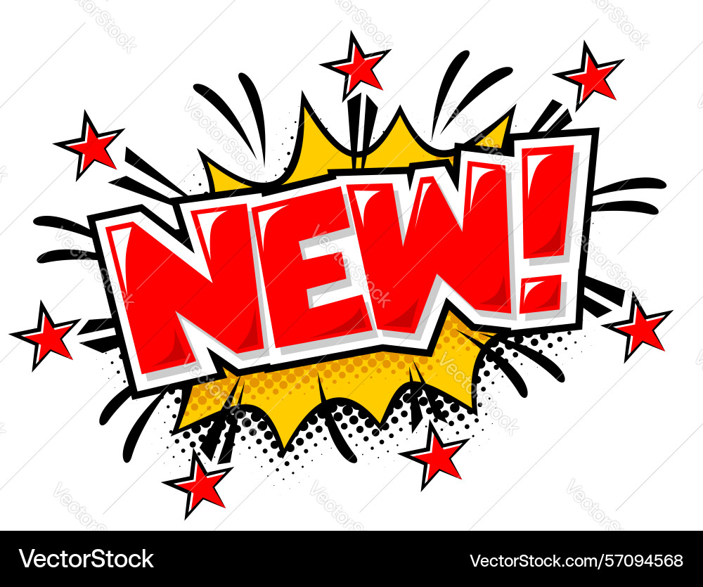 New exploding web banner vector image