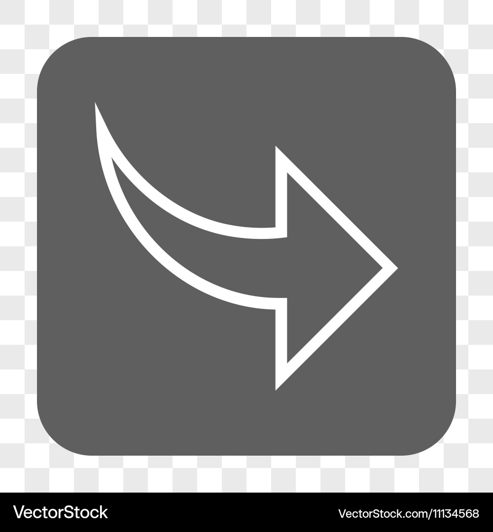 Redo rounded square button Vector Image