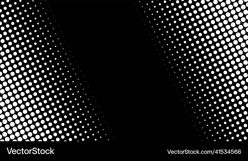 Retro halftone gradient from dots monochrome Retro halftone gradient from dots monochrome vector image