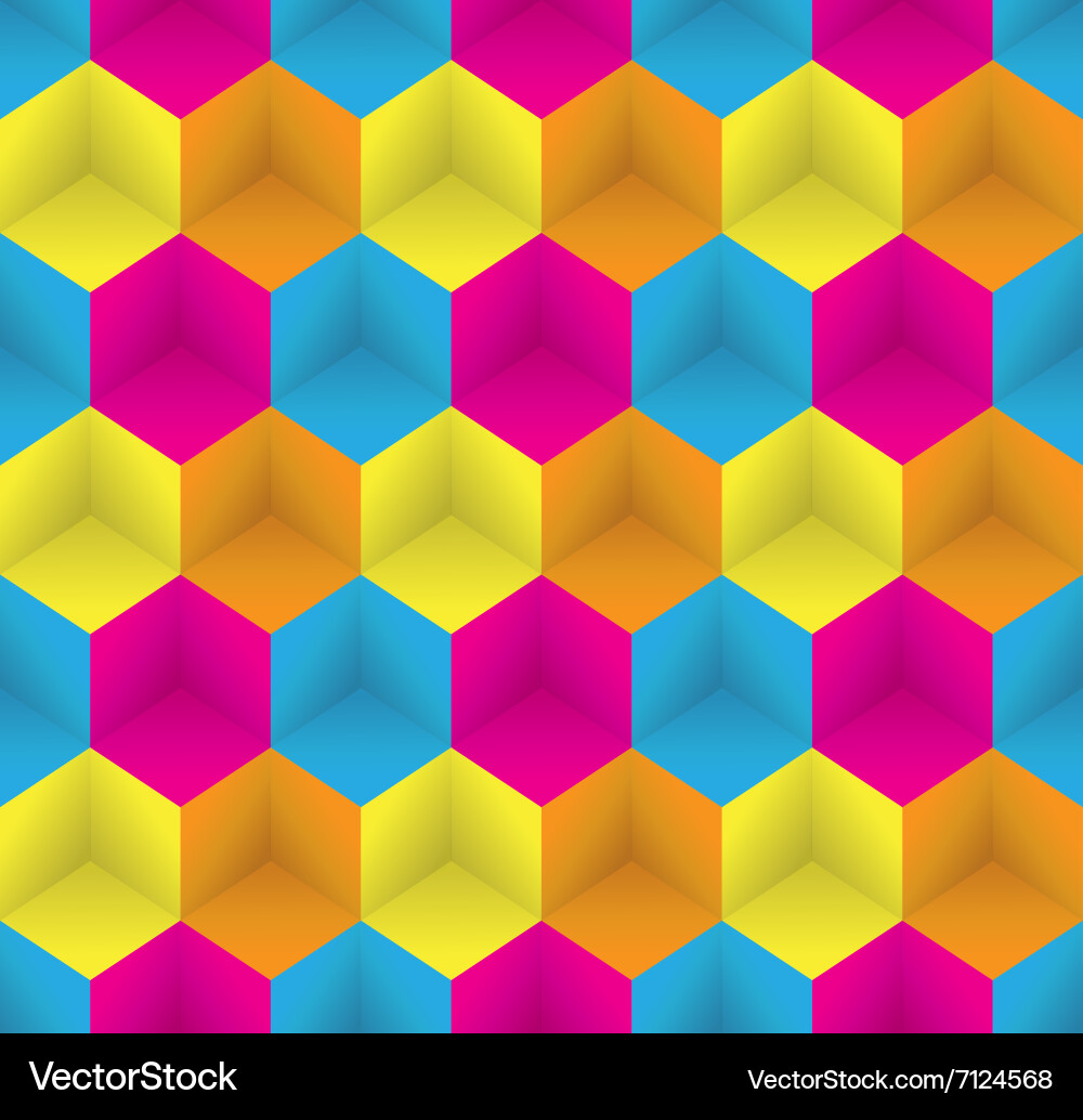Seamless pattern abstract psychedelic art vector image