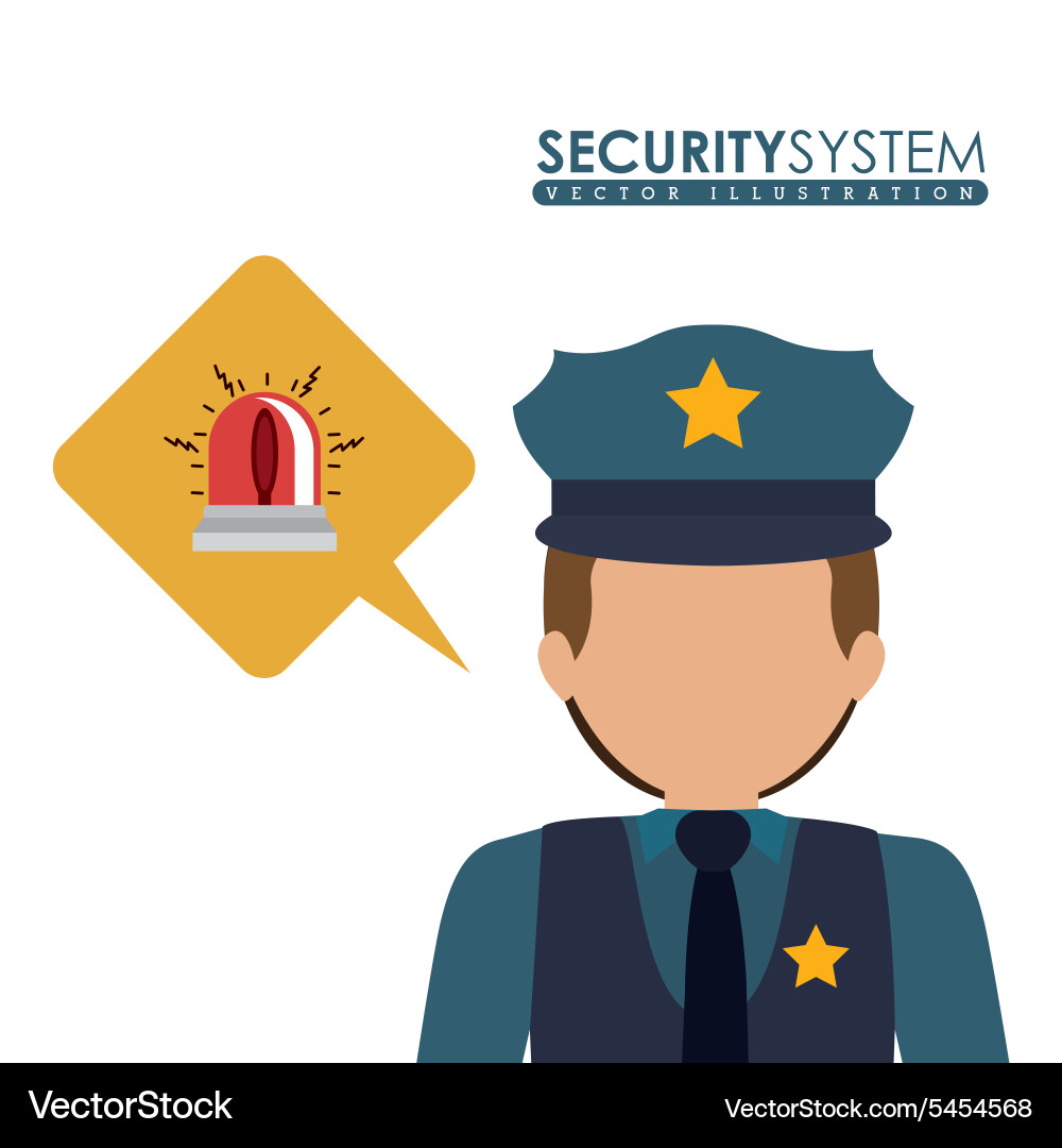 Security system design vector image