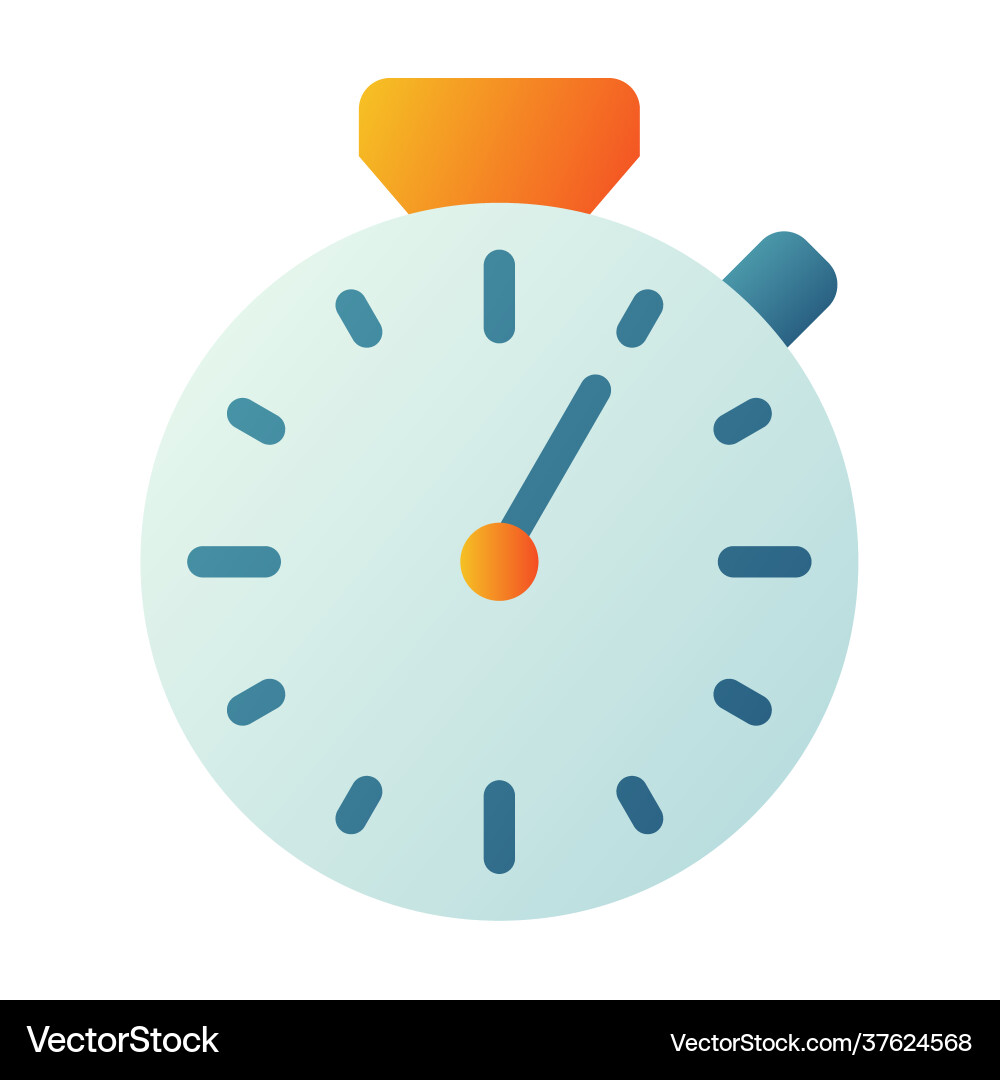 Timer speed stopwatch time single isolated icon Timer speed stopwatch time single isolated icon vector image