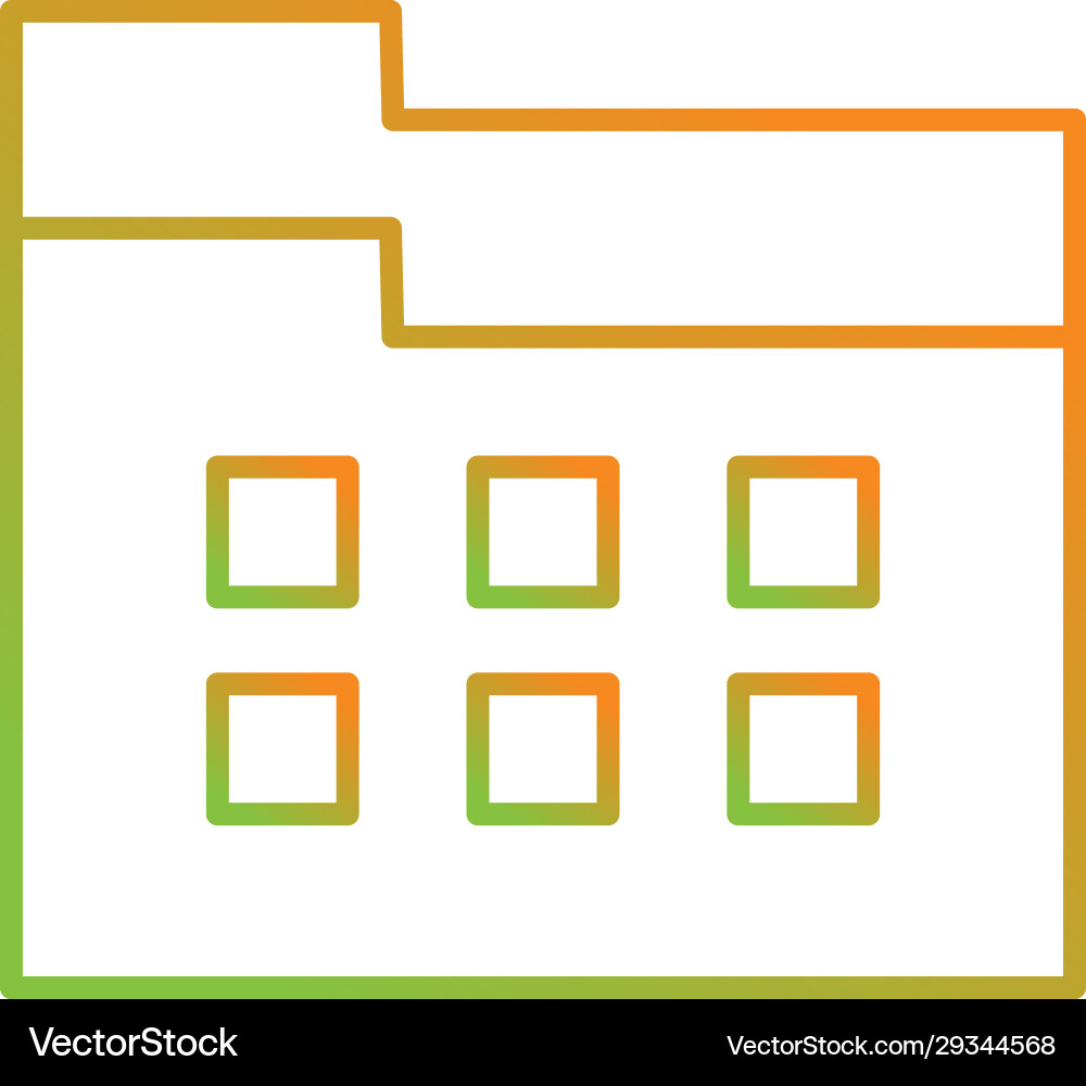 Unique file manager line icon vector image