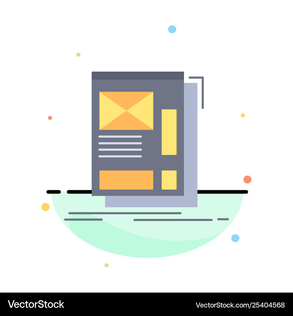 Wire framing web layout development flat color Wire framing web layout development flat color vector image