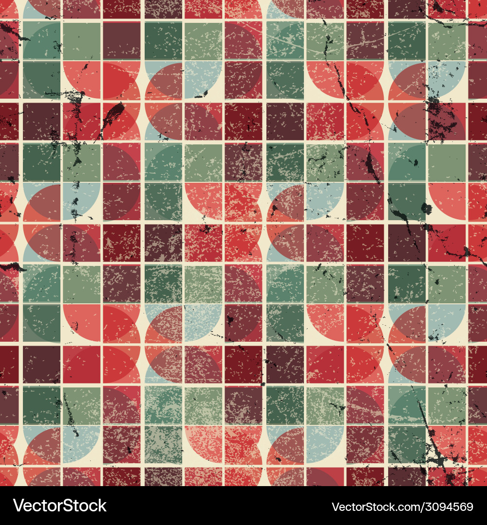 Abstract colorful tiles seamless pattern Vector Image