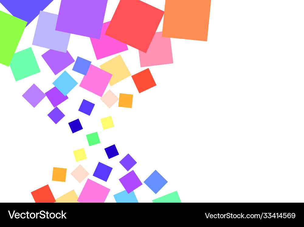Background many colored squares different Background many colored squares different vector image