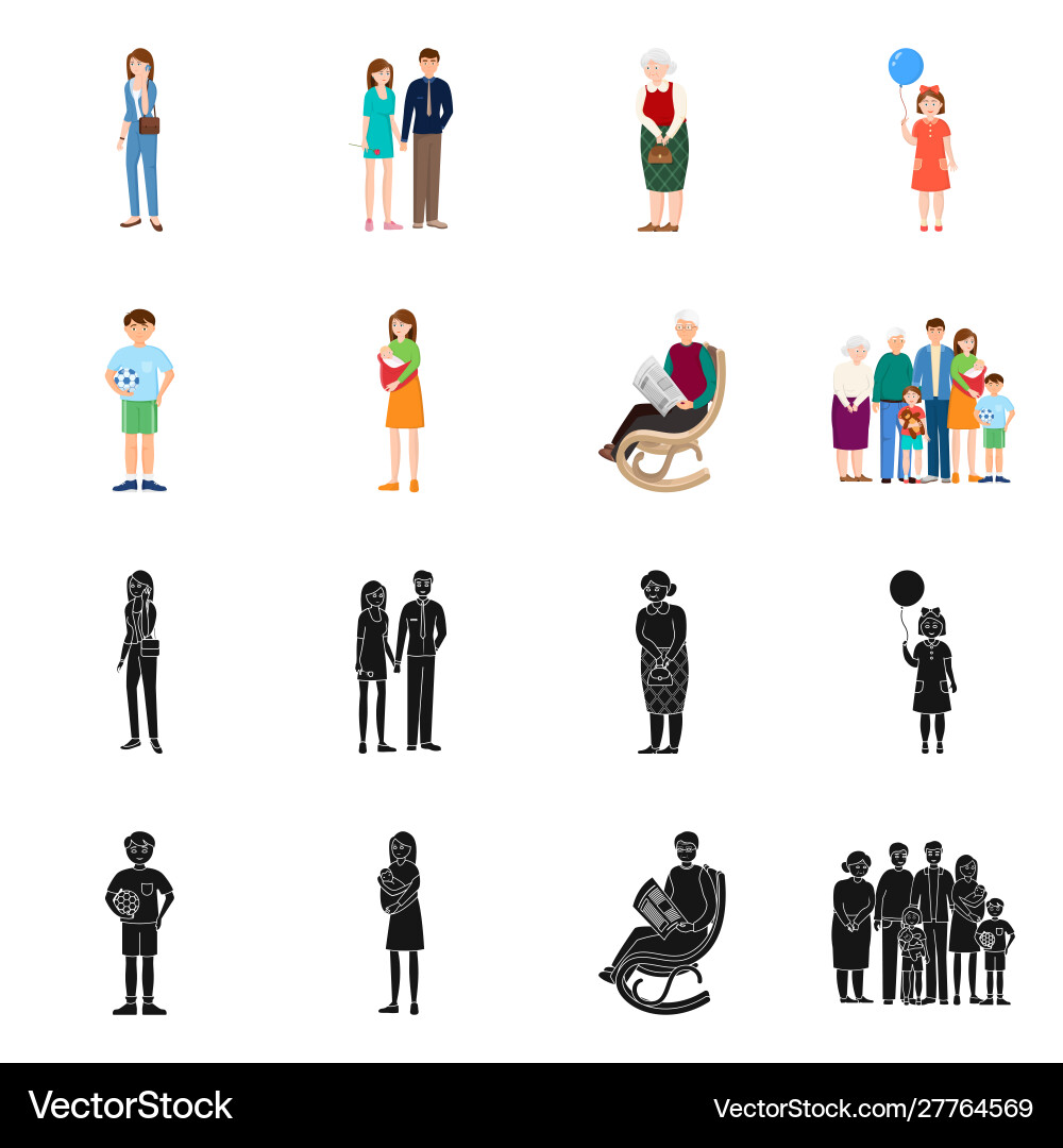 Design character and avatar icon set Design character and avatar icon set Vector Image