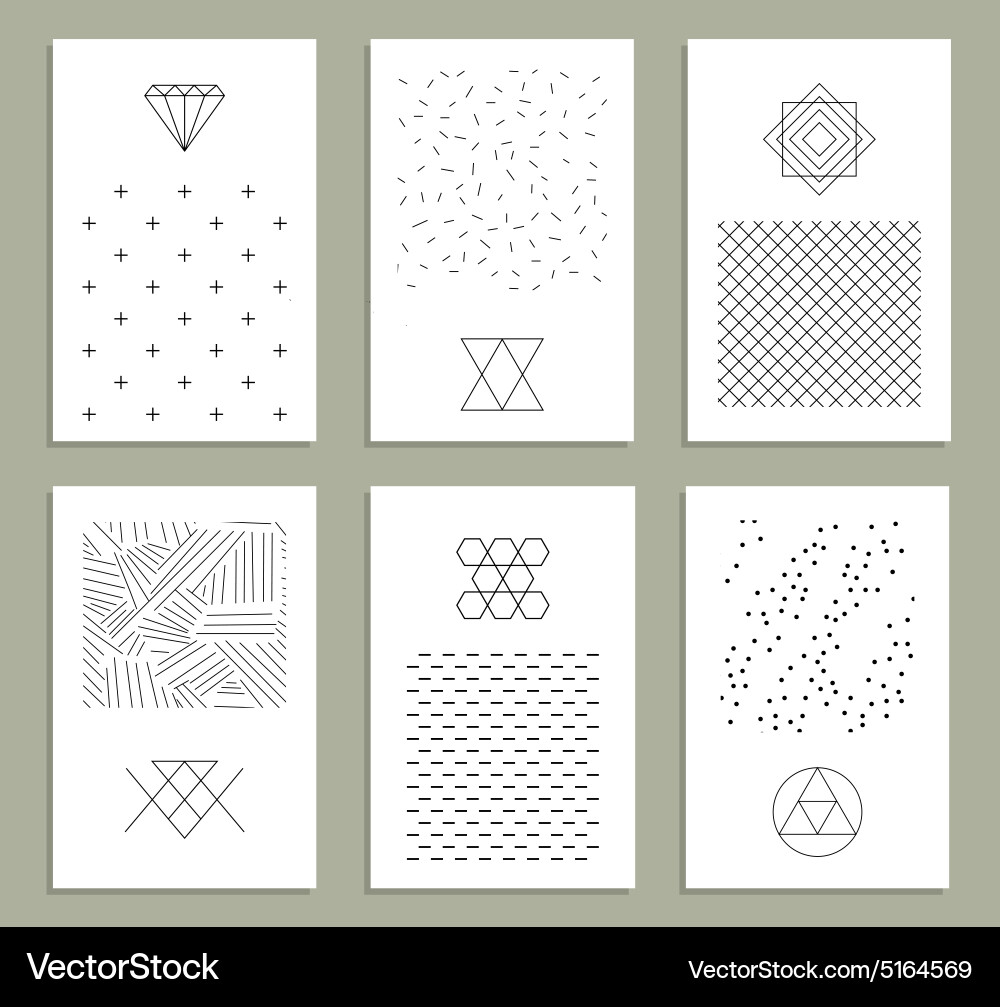 Geometric Pattern Elements vector image