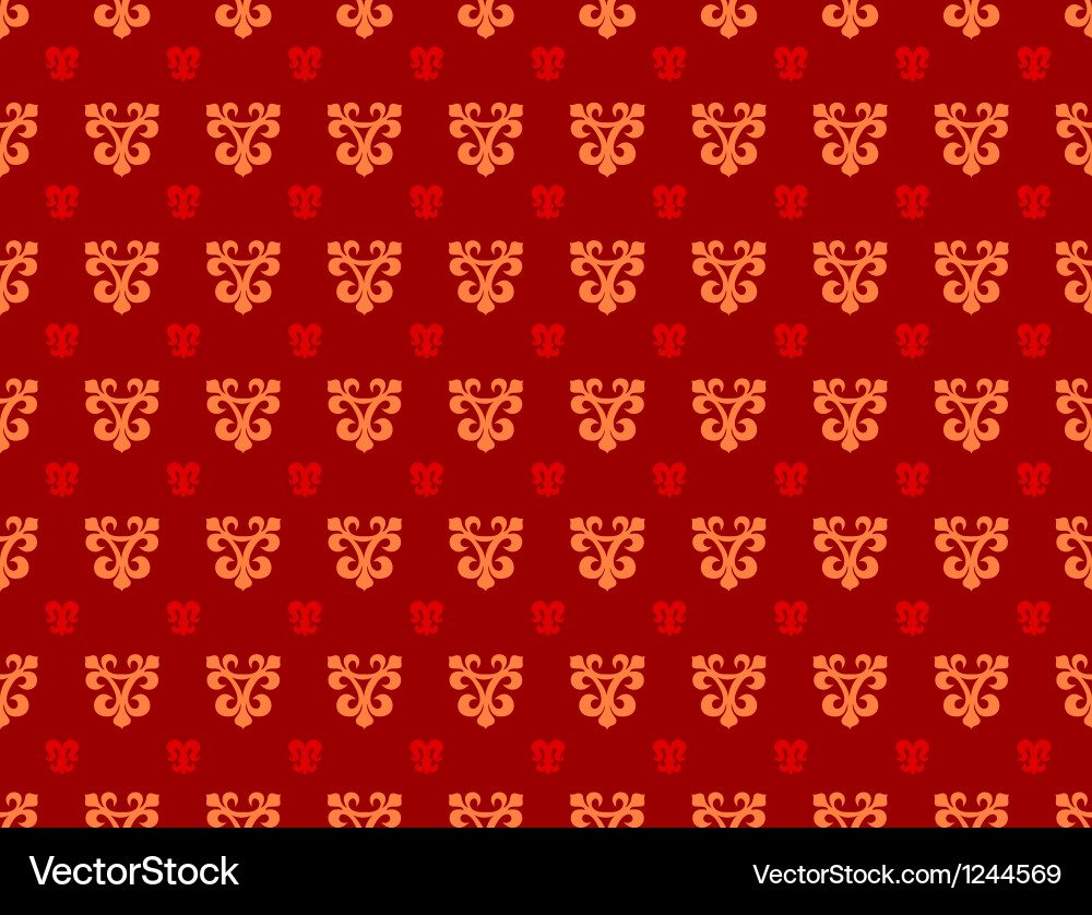 Intricate Royal Scroll Pattern vector image